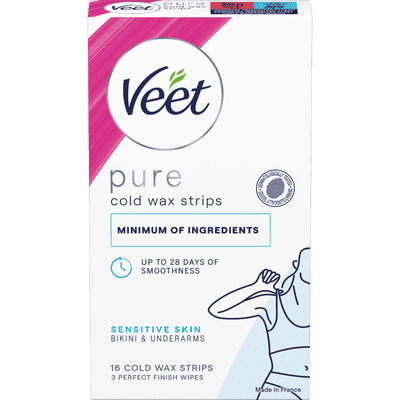 Veet Pure Cold Wax Strips Bikini & Underarm