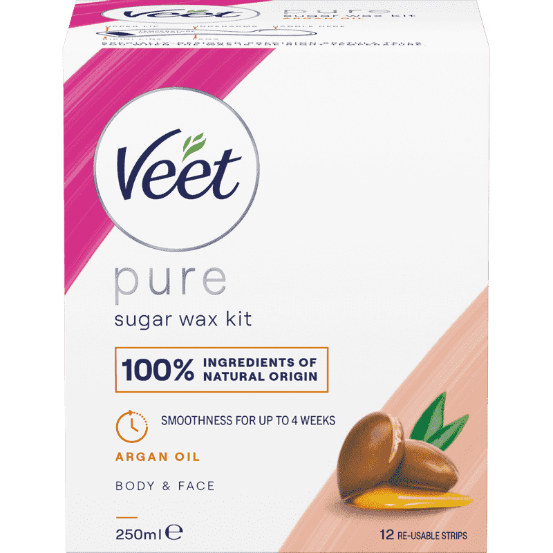 Veet Pure Sugaring Wax med Arganolja Kropp & Ansikte 250 ml